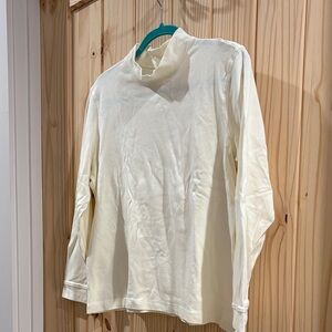 Elegant Cream Turtleneck Top